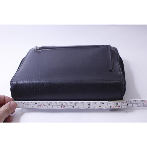 Franklin Covey Black Planner 6-ring Binder, Zipper Closure, Calculator with 14cm
